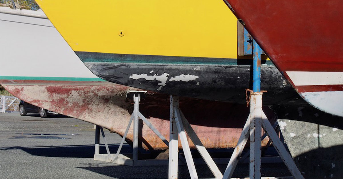 osmose sur la coque d'un bateau